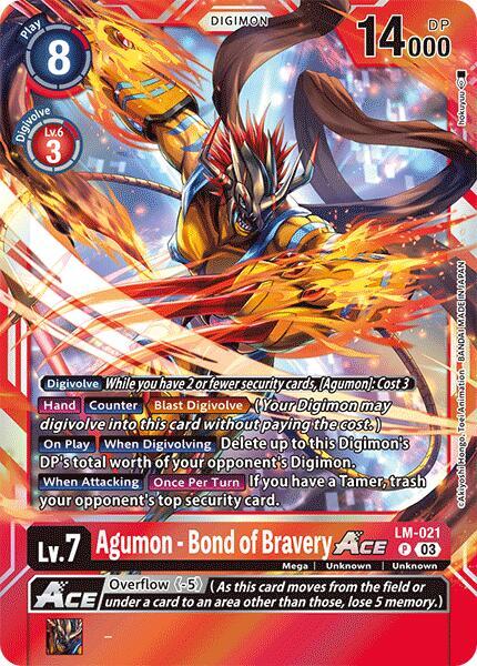 Agumon [LM-021] - Bond of Bravery ACE [Special Limited Set] | Clutch Gaming