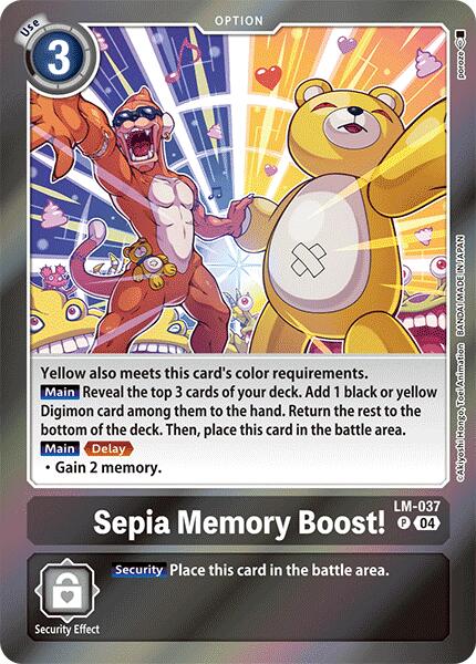 Sepia Memory Boost! [LM-037] [Special Limited Set] | Clutch Gaming