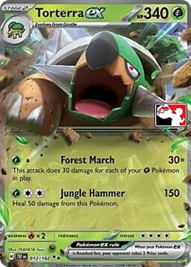 Torterra ex (012/162) [Prize Pack Series Five] | Clutch Gaming