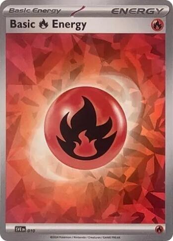 Basic Fire Energy (010) (Cracked Ice Holo) [Scarlet & Violet: Stellar Crown] | Clutch Gaming