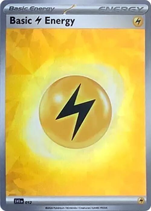 Basic Lightning Energy (012) (Cracked Ice Holo) [Scarlet & Violet: Stellar Crown] | Clutch Gaming