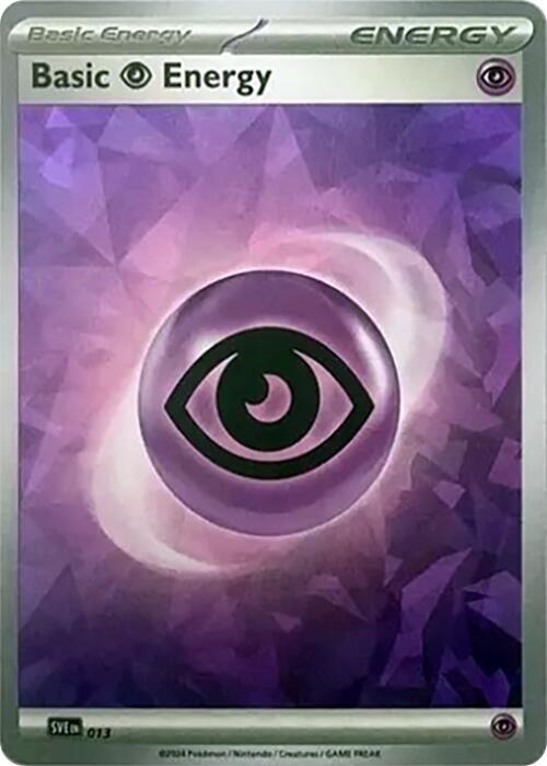 Basic Psychic Energy (013) (Cracked Ice Holo) [Scarlet & Violet: Stellar Crown] | Clutch Gaming