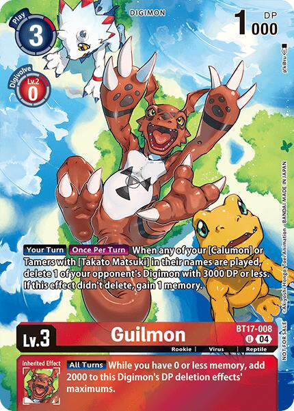 Guilmon [BT17-008] (Legend Pack 2024 Box Topper) [Chain of Liberation] | Clutch Gaming