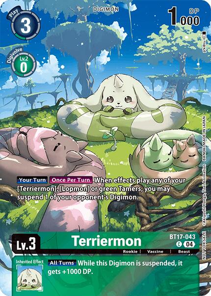 Terriermon [BT17-043] (Legend Pack 2024 Box Topper) [Chain of Liberation] | Clutch Gaming