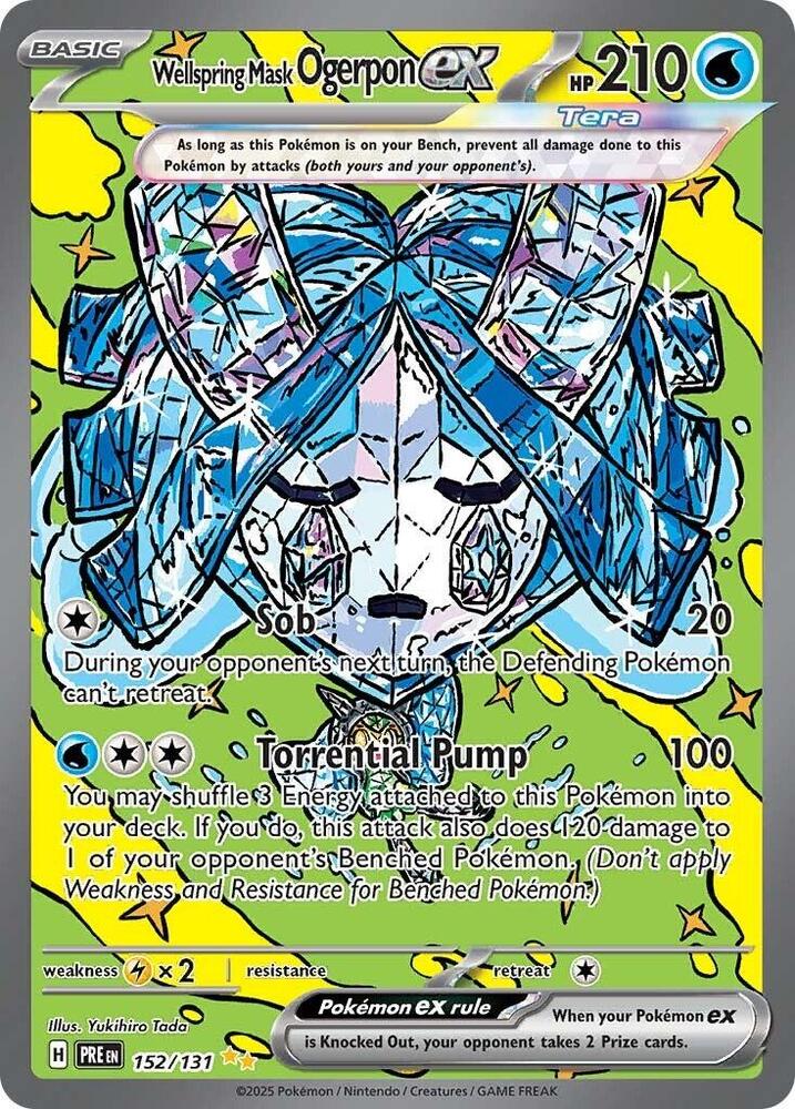 Wellspring Mask Ogerpon ex (152/131) [Scarlet & Violet: Prismatic Evolutions] | Clutch Gaming