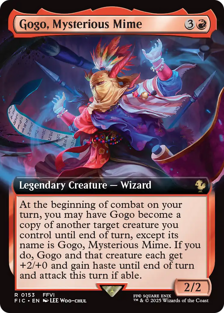 Gogo, Mysterious Mime (Extended Art) [FINAL FANTASY Commander] | Clutch Gaming