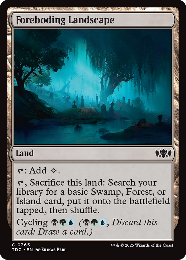 Foreboding Landscape [Tarkir: Dragonstorm Commander] | Clutch Gaming