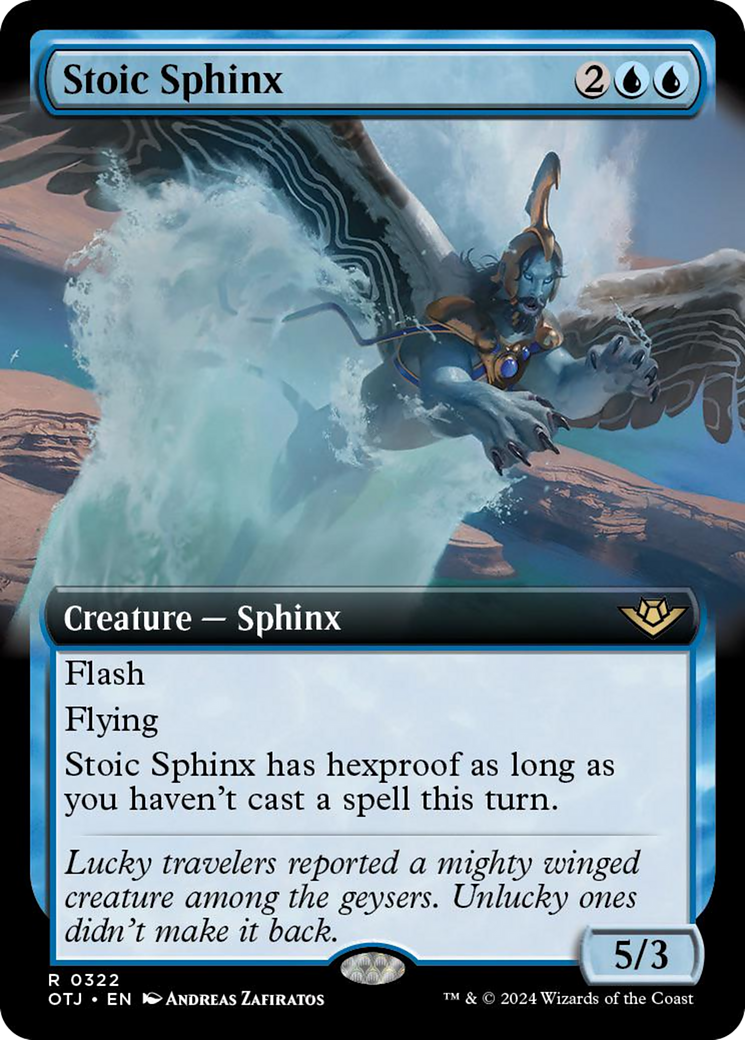 Stoic Sphinx (Extended Art) [Outlaws of Thunder Junction] | Clutch Gaming