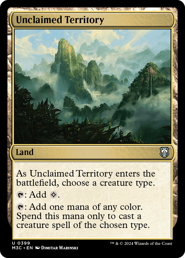 Unclaimed Territory (Ripple Foil) [Modern Horizons 3 Commander] | Clutch Gaming