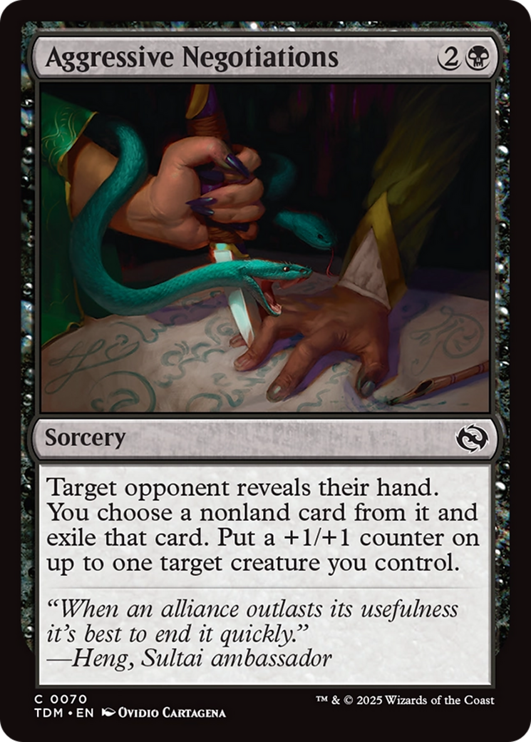 Aggressive Negotiations [Tarkir: Dragonstorm] | Clutch Gaming
