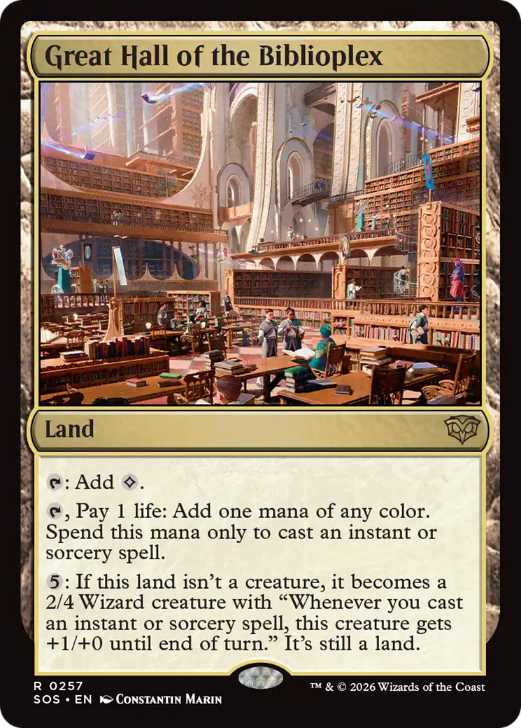 Great Hall of the Biblioplex [Secrets of Strixhaven] | Clutch Gaming