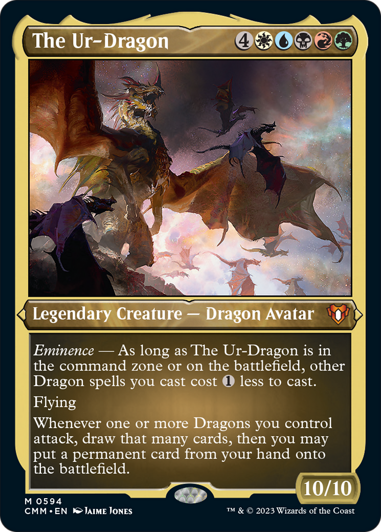 The Ur-Dragon (Foil Etched) [Commander Masters] | Clutch Gaming