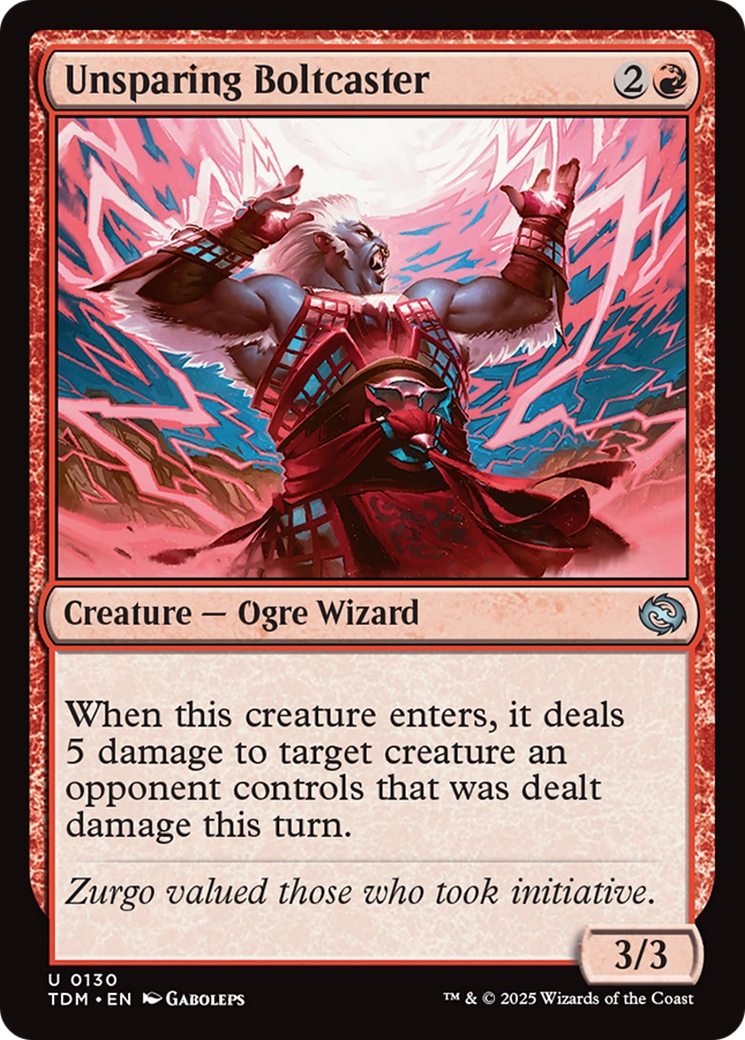 Unsparing Boltcaster [Tarkir: Dragonstorm] | Clutch Gaming