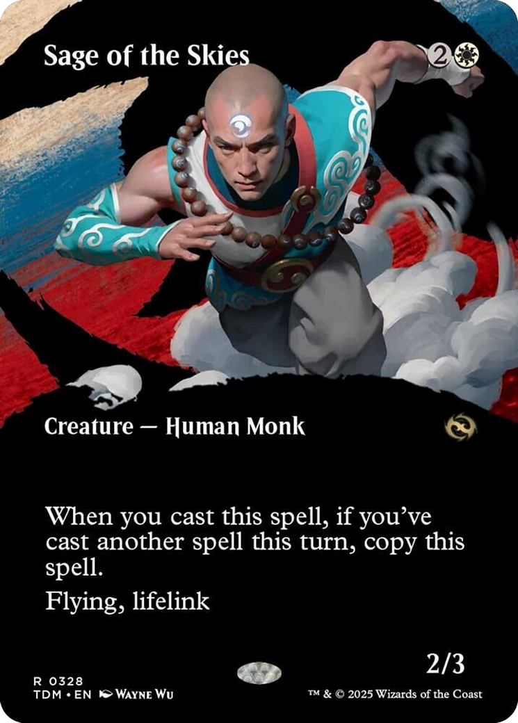 Sage of the Skies (Borderless) [Tarkir: Dragonstorm] | Clutch Gaming