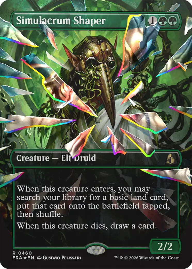 Simulacrum Shaper (Borderless) (Facet Foil) [Reality Fracture] | Clutch Gaming