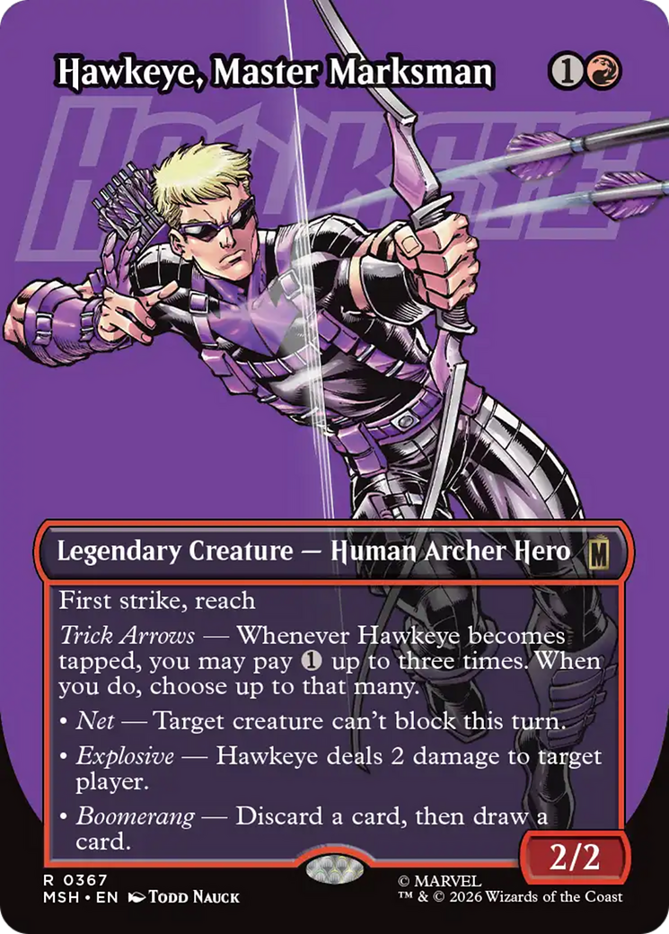Hawkeye, Master Marksman (Borderless) [Marvel Super Heroes] | Clutch Gaming