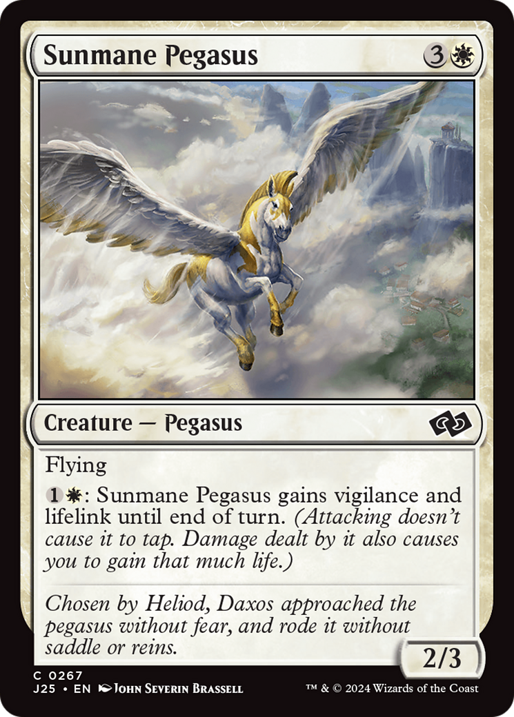 Sunmane Pegasus [Foundations Jumpstart] | Clutch Gaming