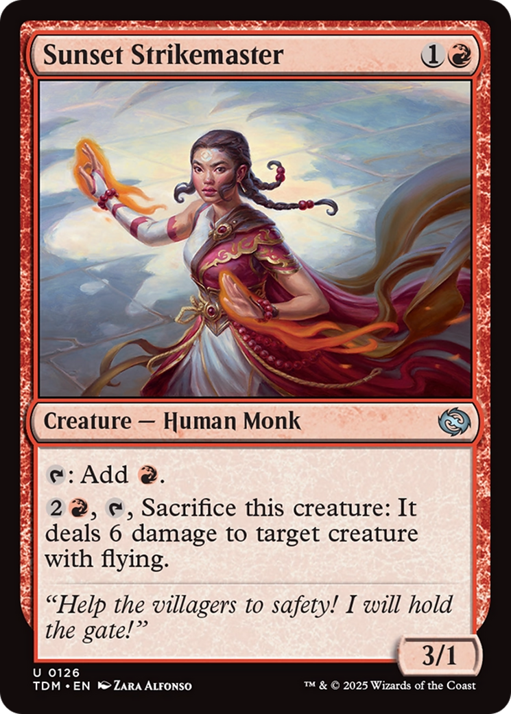 Sunset Strikemaster [Tarkir: Dragonstorm] | Clutch Gaming