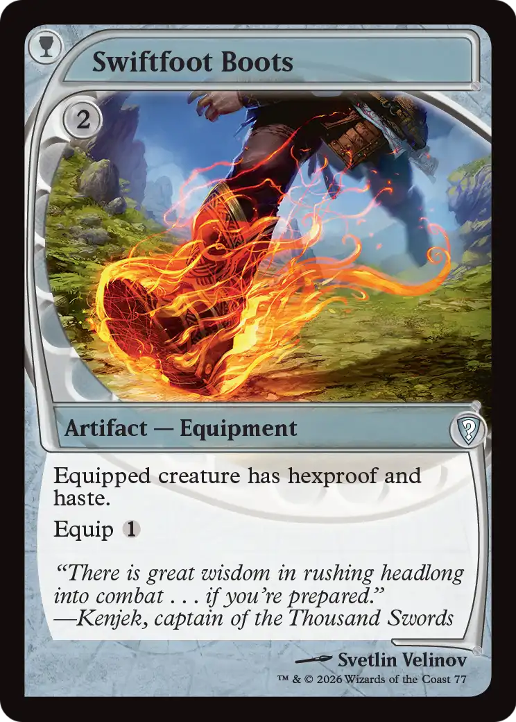 Swiftfoot Boots (Future Sight) [Mystery Booster: Commander Edition] | Clutch Gaming