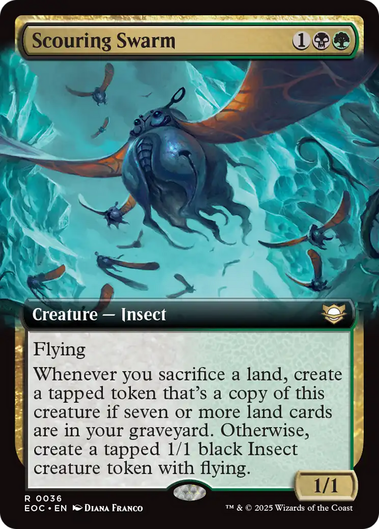 Scouring Swarm (Extended Art) [Edge of Eternities Commander] | Clutch Gaming