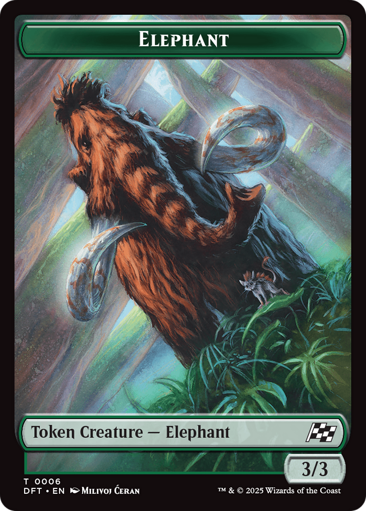 Insect // Elephant Double-Sided Token [Aetherdrift Tokens] | Clutch Gaming