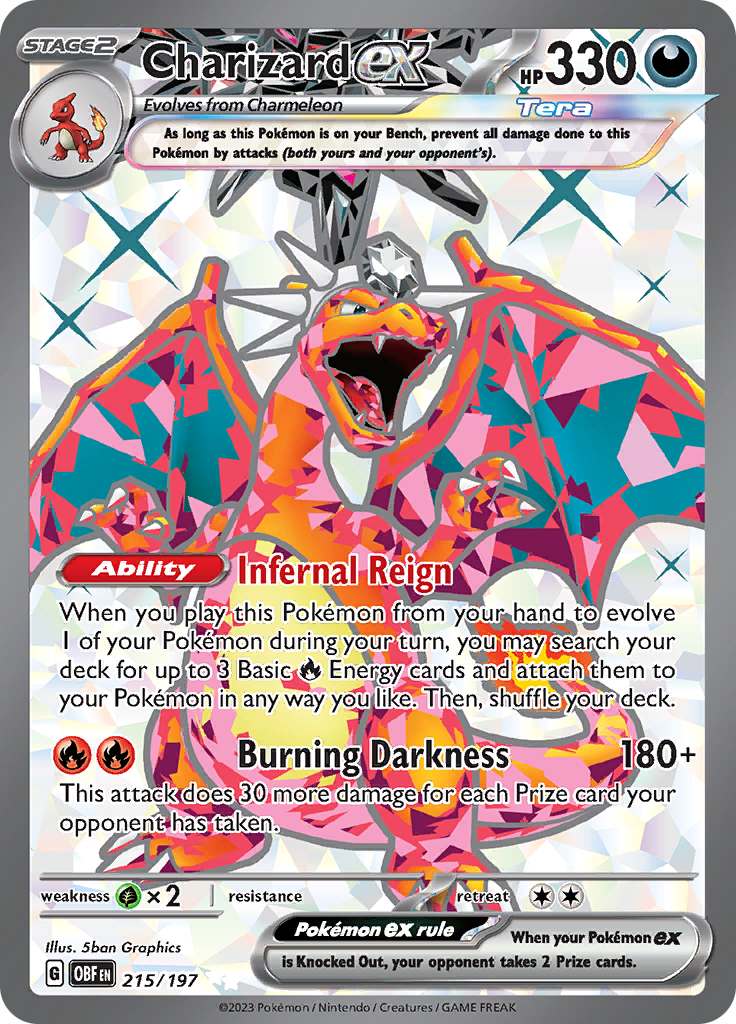 Charizard ex (215/197) [Scarlet & Violet: Obsidian Flames] | Clutch Gaming