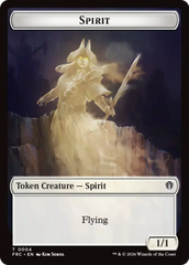 Goblin // Spirit Double-Sided Token [Reality Fracture Commander Tokens] | Clutch Gaming