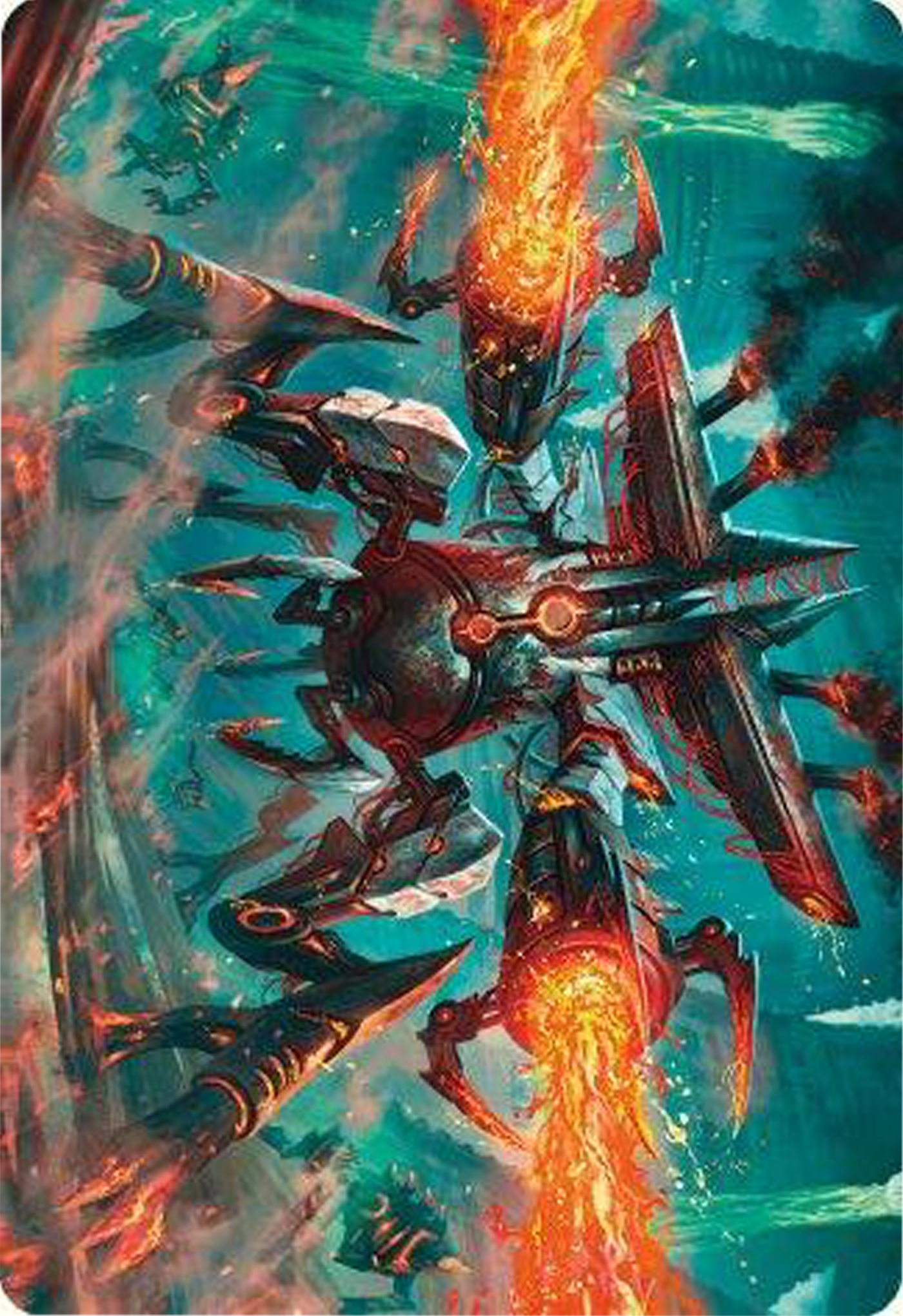 Exterminator Magmarch Art Card [Modern Horizons 3 Art Series] | Clutch Gaming