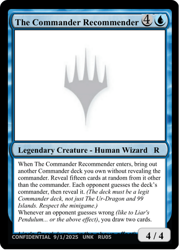 The Commander Recommender [Unknown Event] | Clutch Gaming