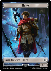 Hero (0031) // Wizard (0035) Double-Sided Token (Surge Foil) [FINAL FANTASY Tokens] | Clutch Gaming