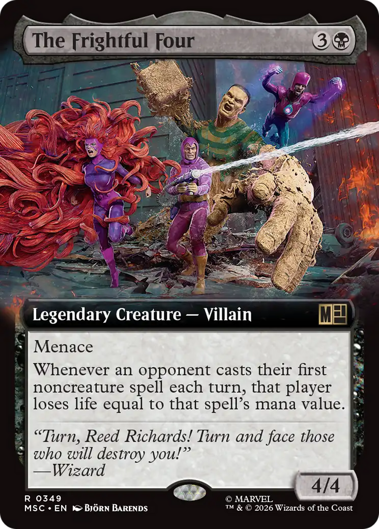 The Frightful Four (Extended Art) [Marvel Super Heroes Commander] | Clutch Gaming