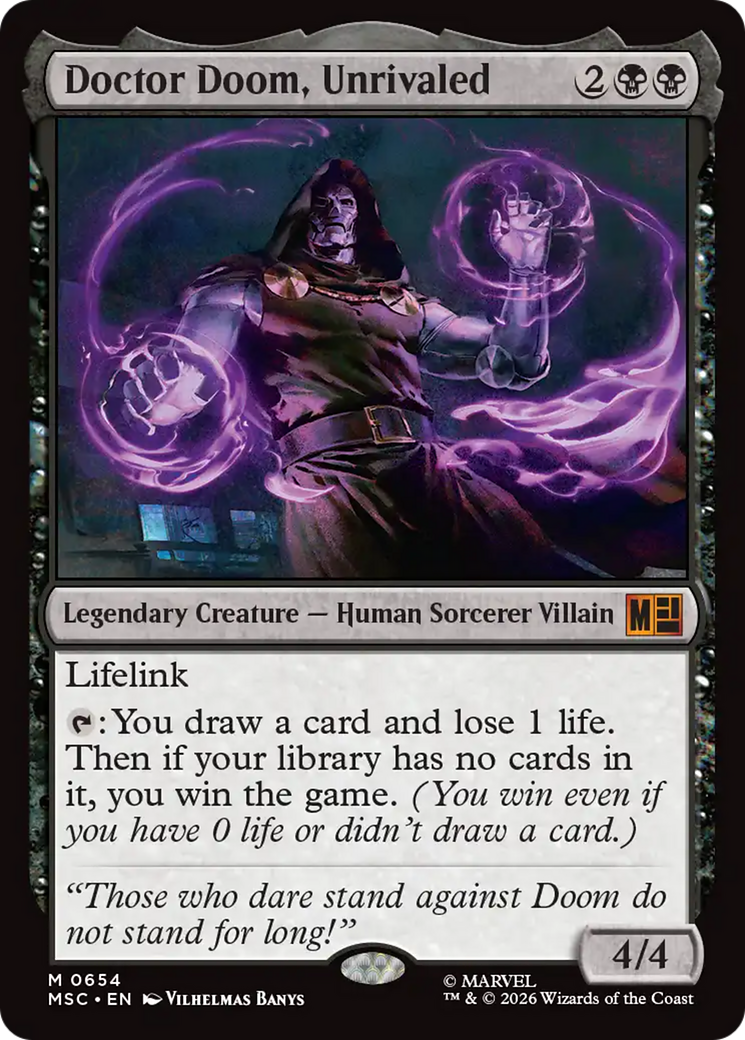 Doctor Doom, Unrivaled [Marvel Super Heroes Commander] | Clutch Gaming