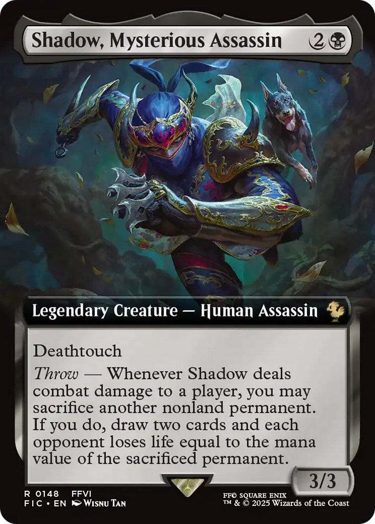 Shadow, Mysterious Assassin (Extended Art) [FINAL FANTASY Commander] | Clutch Gaming