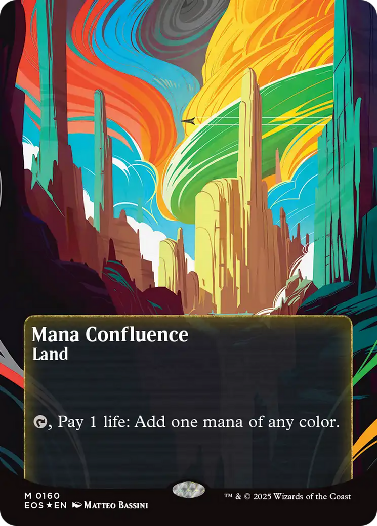 Mana Confluence (0160) (Borderless) (Galaxy Foil) [Edge of Eternities: Stellar Sights] | Clutch Gaming