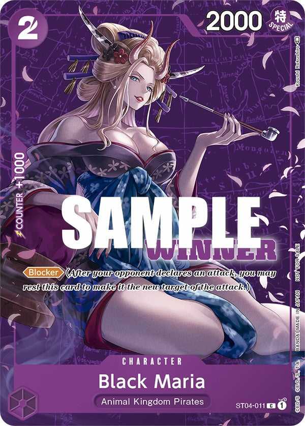 Black Maria (Tournament Pack Vol. 2) [Winner] [One Piece Promotion Cards] | Clutch Gaming