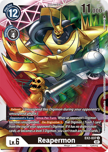 Reapermon [EX2-037] [Digital Hazard] | Clutch Gaming