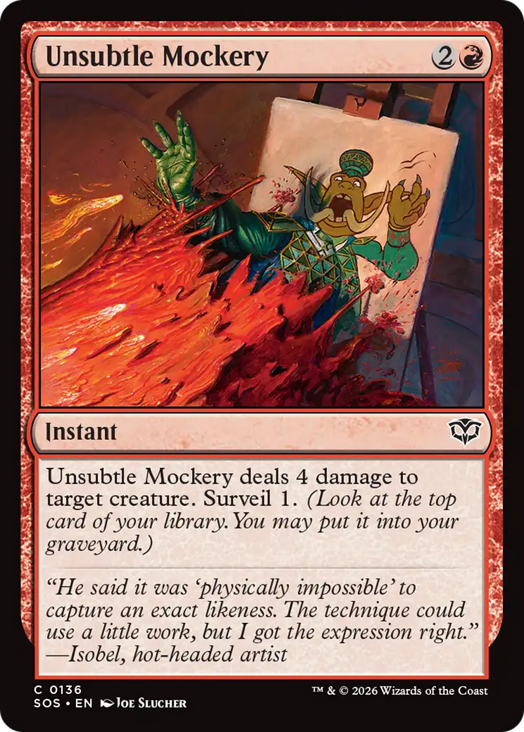 Unsubtle Mockery [Secrets of Strixhaven] | Clutch Gaming