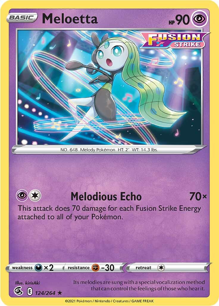 Meloetta (124/264) [Sword & Shield: Fusion Strike] | Clutch Gaming