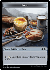 Faerie // Food (0012) Double-Sided Token [Wilds of Eldraine Tokens] | Clutch Gaming