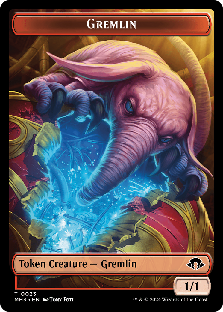 Gremlin // Energy Reserve Double-Sided Token [Modern Horizons 3 Tokens] | Clutch Gaming