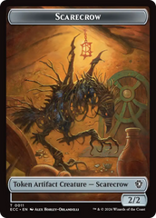 Saproling // Scarecrow Double-Sided Token [Lorwyn Eclipsed Tokens] | Clutch Gaming