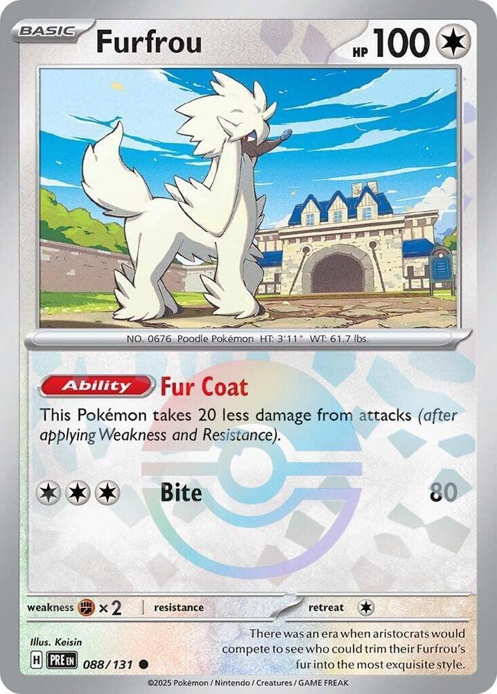 Furfrou (088/131) (Poke Ball Pattern) [Scarlet & Violet: Prismatic Evolutions] | Clutch Gaming