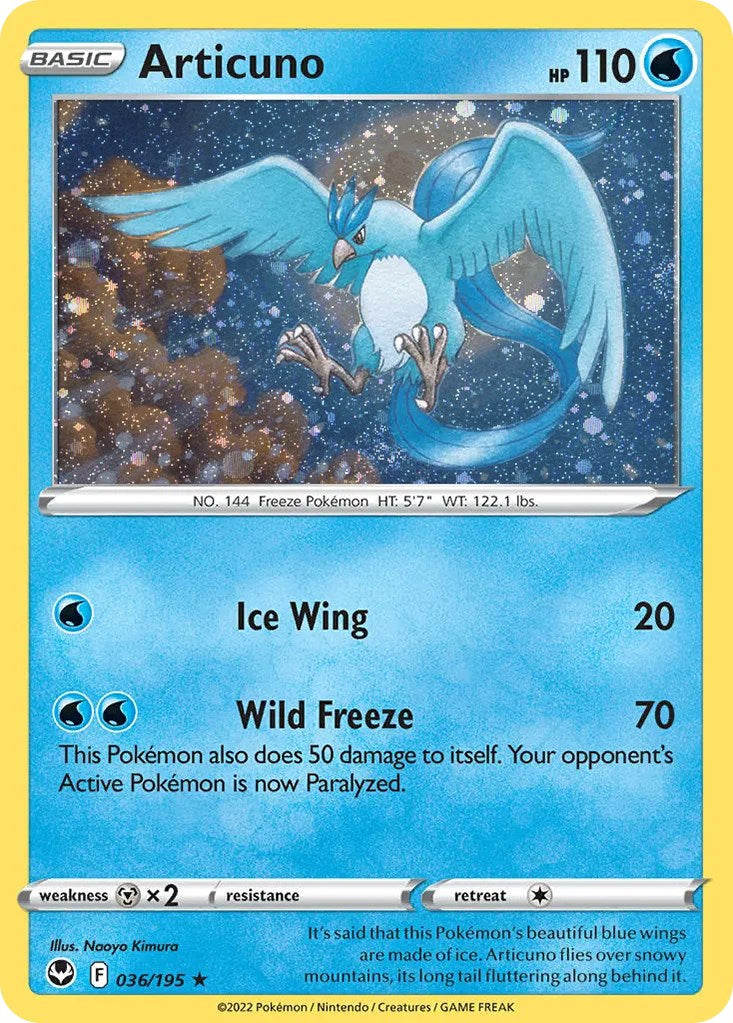 Articuno (036/195) (Cosmos Holo) [Sword & Shield: Base Set] | Clutch Gaming