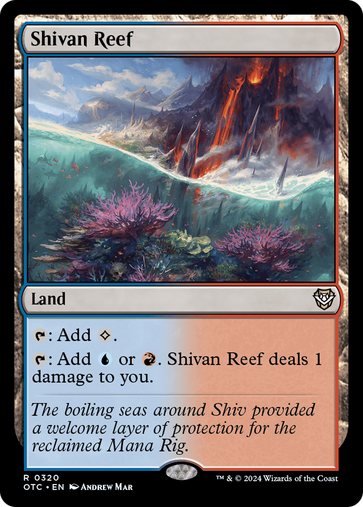 Shivan Reef [Outlaws of Thunder Junction Commander] | Clutch Gaming