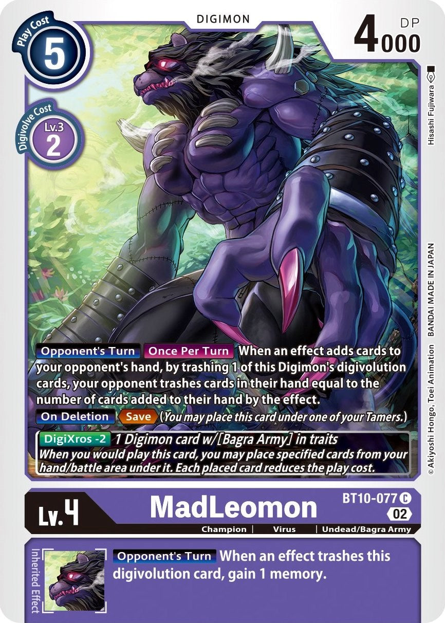 MadLeomon [BT10-077] [Xros Encounter] | Clutch Gaming