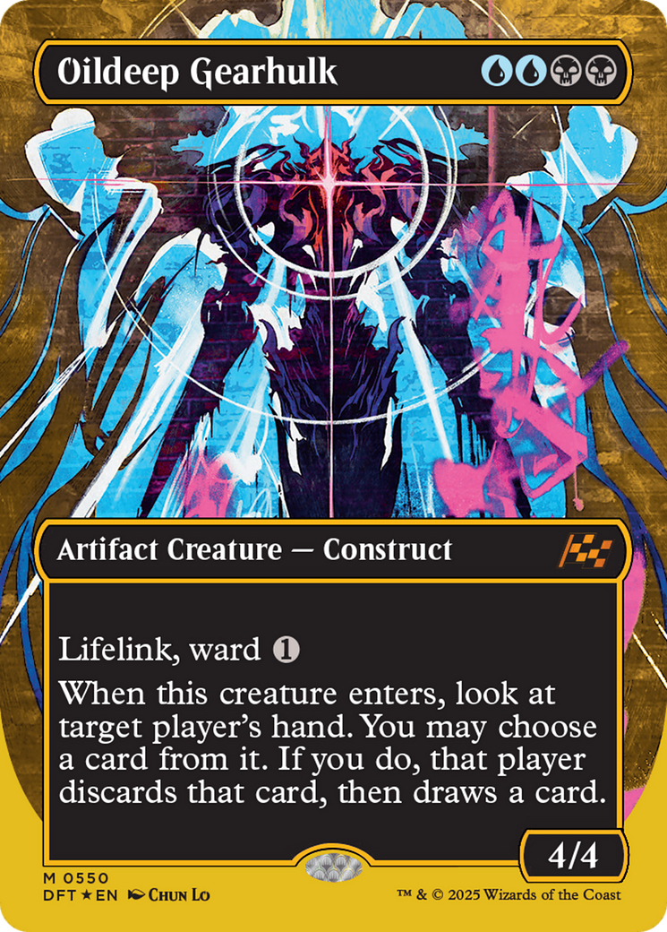 Oildeep Gearhulk (Borderless) (First-Place Foil) [Aetherdrift] | Clutch Gaming