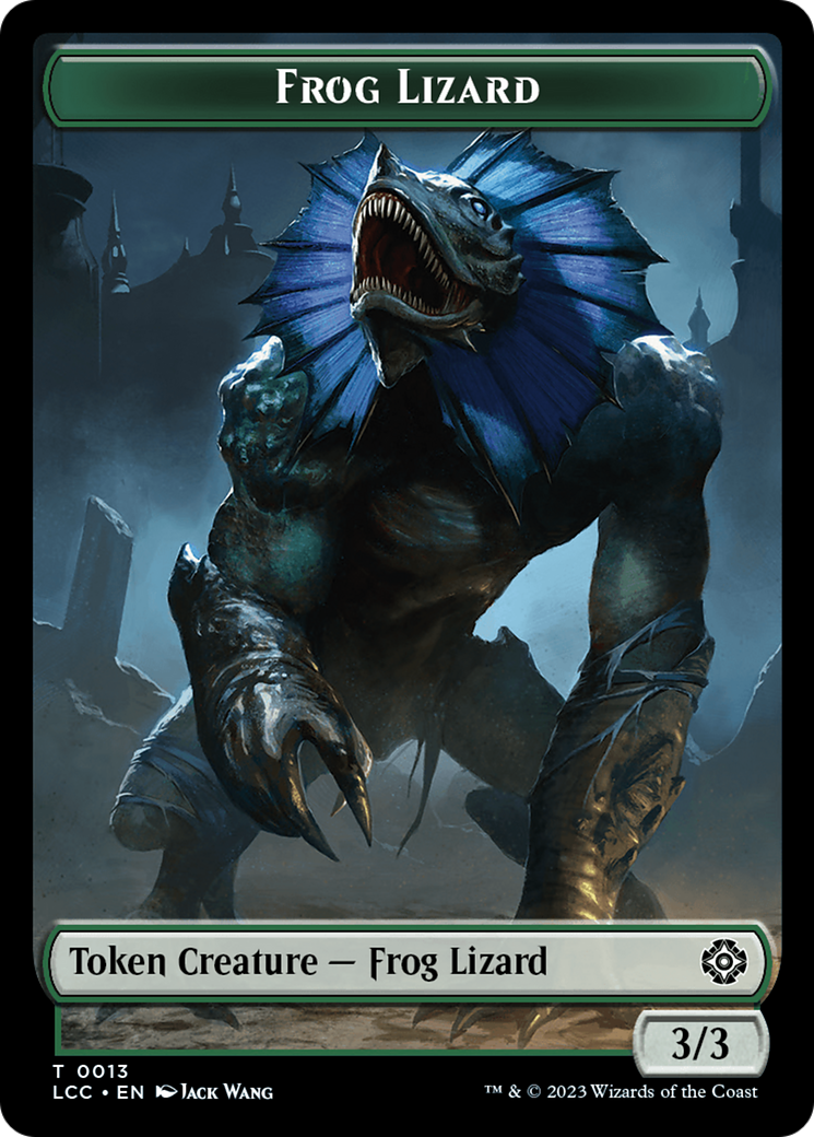 Frog Lizard // Merfolk (0003) Double-Sided Token [The Lost Caverns of Ixalan Commander Tokens] | Clutch Gaming