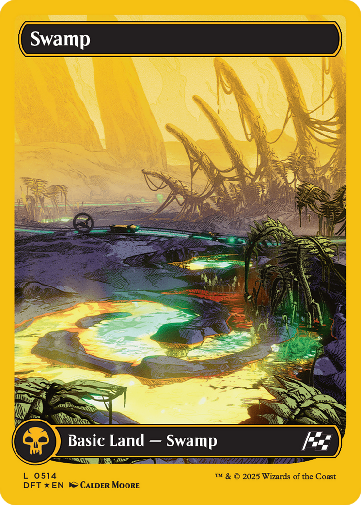 Swamp (0514) (First-Place Foil) [Aetherdrift] | Clutch Gaming