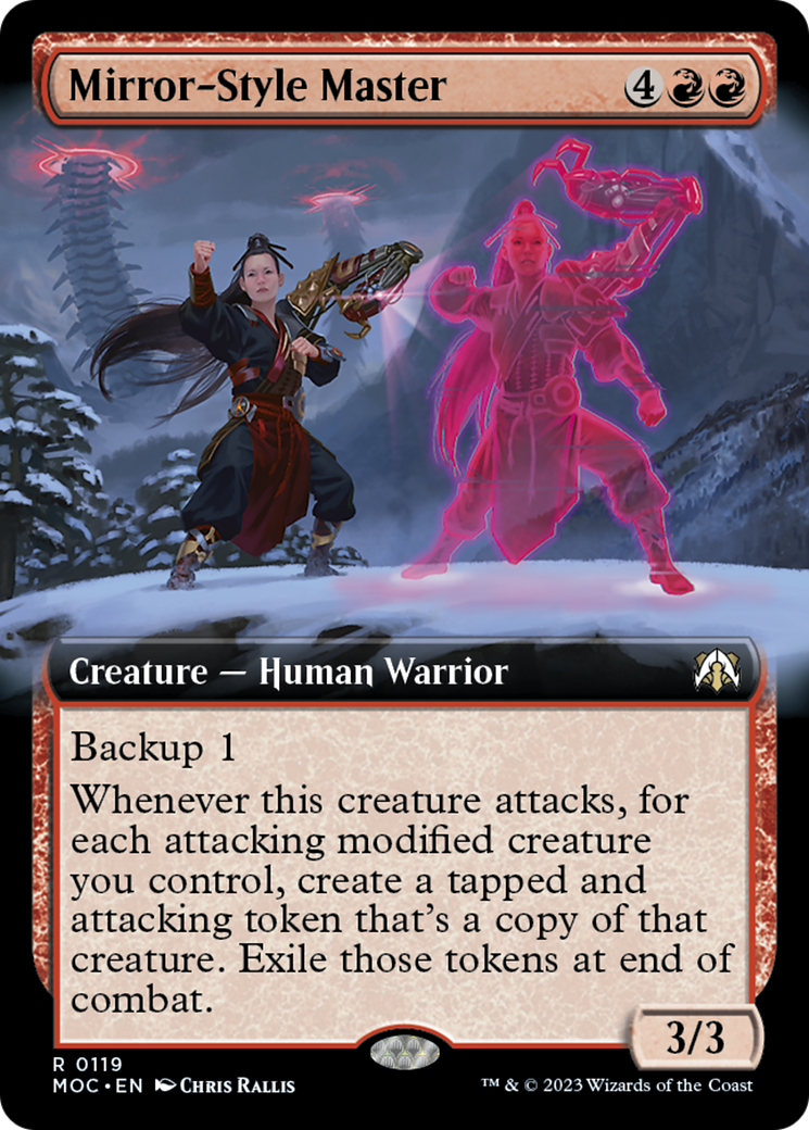 Mirror-Style Master (Extended Art) [March of the Machine Commander] | Clutch Gaming