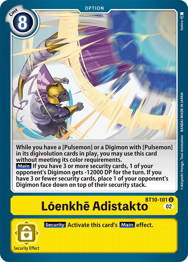 Loenkhe Adistakto [BT10-101] [Xros Encounter] | Clutch Gaming